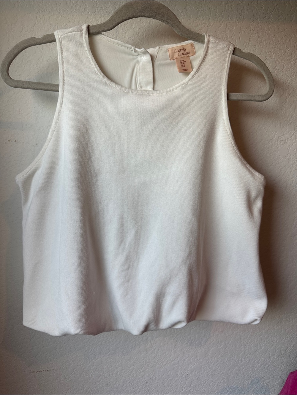 Camila Coehlo Bubble High Neck Tank